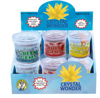 Crystal Wonder crystal-growing kit with boxed set of gem jars and crystal powder packs