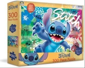 Stitch 300-piece jigsaw puzzle box with Stitch title and blue alien close-up