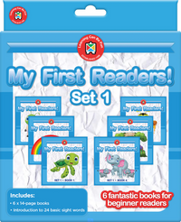 Learning Can Be Fun My First Readers Set 1 - collection of 6 beginner reading books for kids