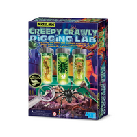 Box of Kidzlabs Creepy Crawly Digging Lab toy set on a white background