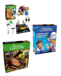 Educational coding and science kit in box with Ant City theme