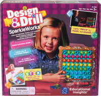 Educational Insights Design & Drill Sparkleworks kit packaging with light-up activity board