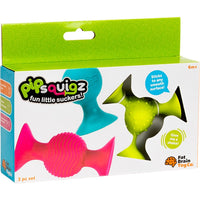 Fat Brain Toys PipSquigz fun little suckers 3-piece set box (6m+)