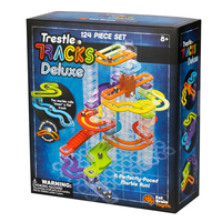 Fat Brain Toys Trestle Tracks Deluxe 124-piece marble run set box