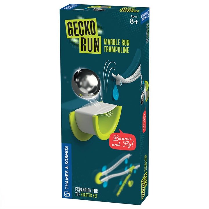 Gecko marble run trampoline expansion pack retail box, front view