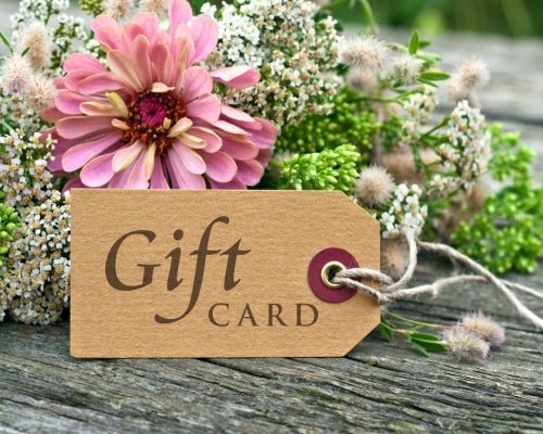 Gift card tag reading Gift CARD with twine