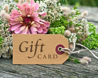 Gift card tag reading Gift CARD with twine
