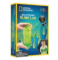 National Geographic Glow-In-The-Dark Slime Lab kit box with green slime design