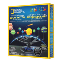 Glow-in-the-Dark Solar System kit box with solar system activity artwork