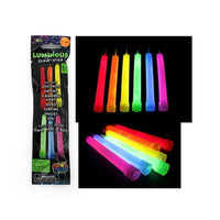Glow sticks single pack with multicolor glowing tubes and sealed package