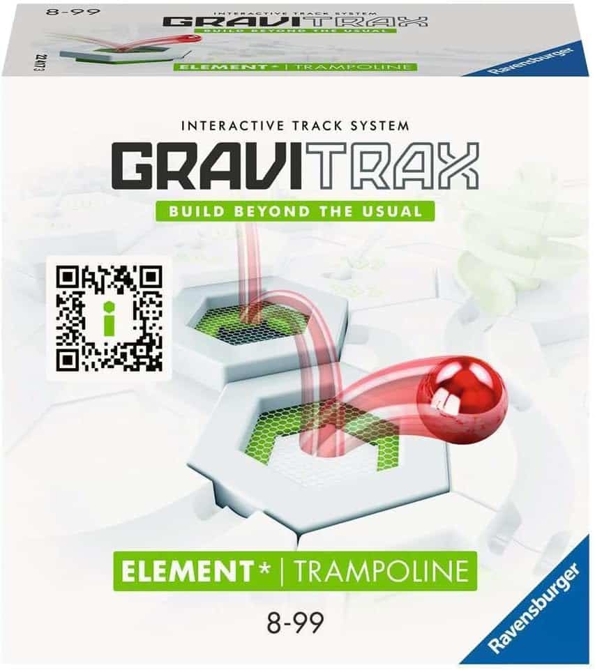 GraviTrax Element* Trampoline interactive track pack with red ball, 8–99