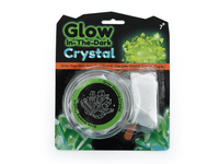 Glow-in-the-dark crystal growing kit blister pack