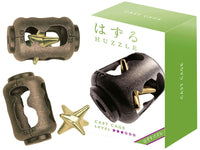 Bronze metal cage puzzle with brass star center, cast level L3