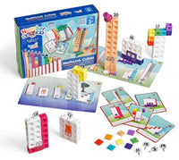 Numberblocks MathLink cubes 11-20 activity set with colored rods, cards, and pieces
