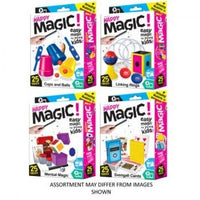 Assorted kids magic trick set boxes, 4-pack assortment of Happy Magic 25 tricks