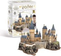 3D Hogwarts Castle puzzle box with illustrated castle and 3D puzzle front