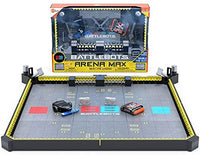 BattleBots Arena Max playset with box showing arena layout and included robots