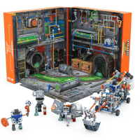 Junkbots large sewer build set with open playfield and multiple robot junkbots
