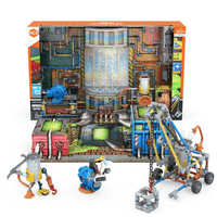 Junkbots power sub station toy set with robots, small parts, and build pieces.