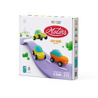 Hey Clay Eco Motors 3-pack modelling clay set in gift box