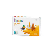 Farm Birds clay set box with 6 cans and stylized bird characters