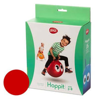Hoppit bounce seat box with red duck character on the front panel