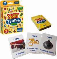 I SPY Travel card game box with 48 cards, for ages 4 and up