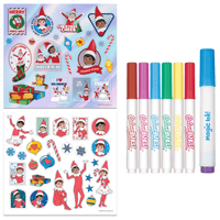 Activity kit with sticker sheet and eight colorful ink pens with white tips