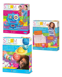 STEM music and solar string light toy kit box with robot intruder alarm design