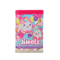 Mystical creature mosaic puzzle set, clear tub with pink lid, colorful 750 pieces