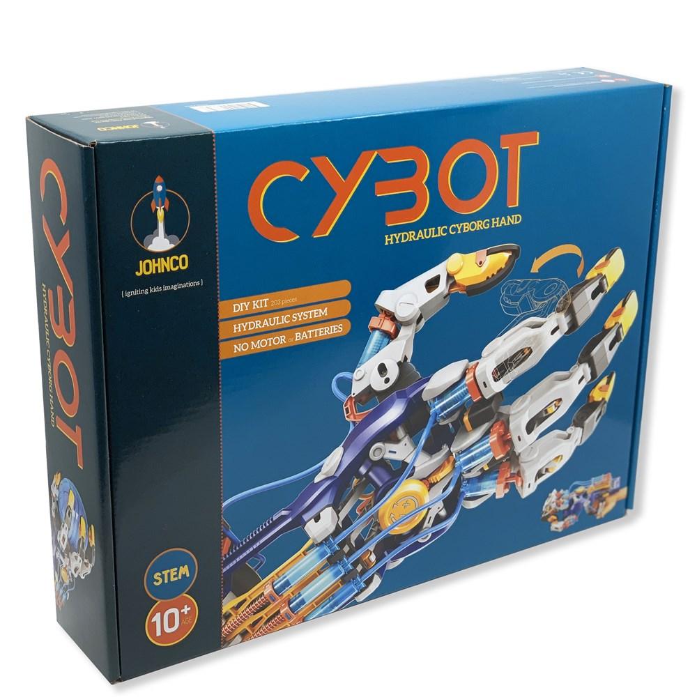Johnco Cybot hydraulic cyborg hand kit box with printed Cybot model art