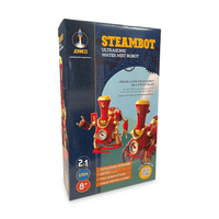 Steambot 2-in-1 water mist robot box with red robot illustration
