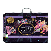 Etch art magical creatures carry case activity kit, illustrated box with handle