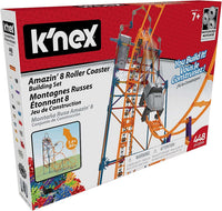K'nex Amazin' 8 Roller Coaster building set box with model illustration