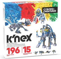 K'nex Cyborg Creatures building set box, 196 pieces and 15 builds