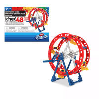 Mini ferris wheel construction set with red wheel and blue supports, 48 pieces