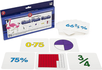 Giant flash cards set with percentage and fraction cards, including 0–75 and 75%