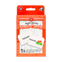 Sight Words Flash Cards box with sight-word card examples, including 'house' and 'apple'