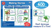 Giant dominoes story game set box, 400 funny sentence ideas and card pictures