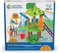 Learning Resources tree house building set box, 52-piece STEM kit