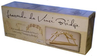 Leonardo Da Vinci Bridge boxed wooden model kit with bridge illustration