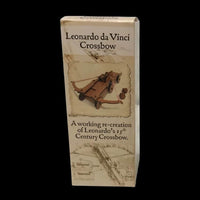 Crossbow miniature model in illustrated retail box with historical diagram