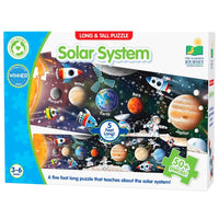 Long & Tall Puzzles Solar System jigsaw box with planets and rockets, The Learning Journey
