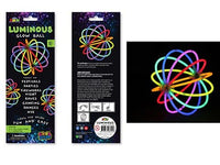 Luminous Glow Ball glowsticks in colorful ring bundle, shown in retail box