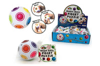 Colorful Magic Ball fidget puzzle sphere with multicolor circular panels