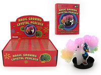 Magic crystal peacock growing kit with boxed set and peacock figure