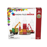 MAGNA-TILES Builder 32-piece magnetic construction set box