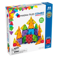 Magna-Tiles 46-piece combo building set box with microMAGS