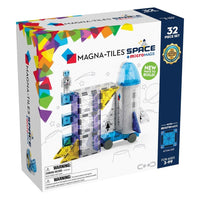 Magna-Tiles Space microMAGS 32-piece building set box with colorful tiles