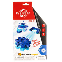 Magshuto Mag-Kit metal cypher packaging with blue launcher and gear pieces